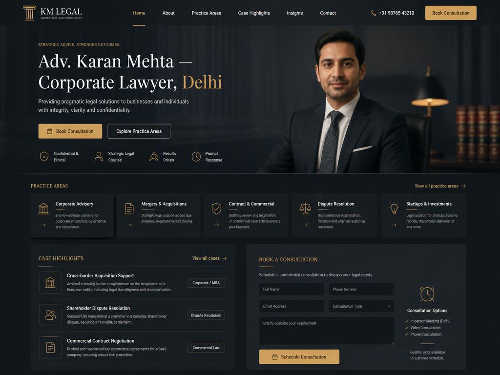 Advocate — Lawyer template