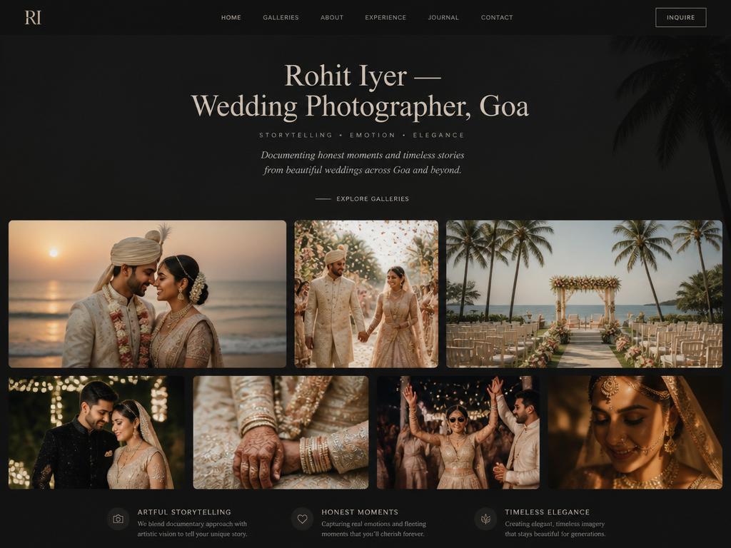 Frame — Photographer template